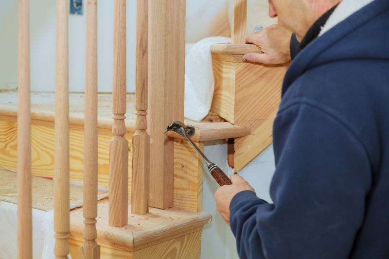 Oak Stairs Installation in Wilmington, NC