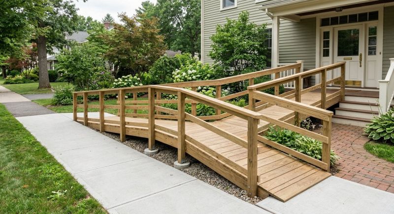Wood Ramp Installation in Wilmington, NC